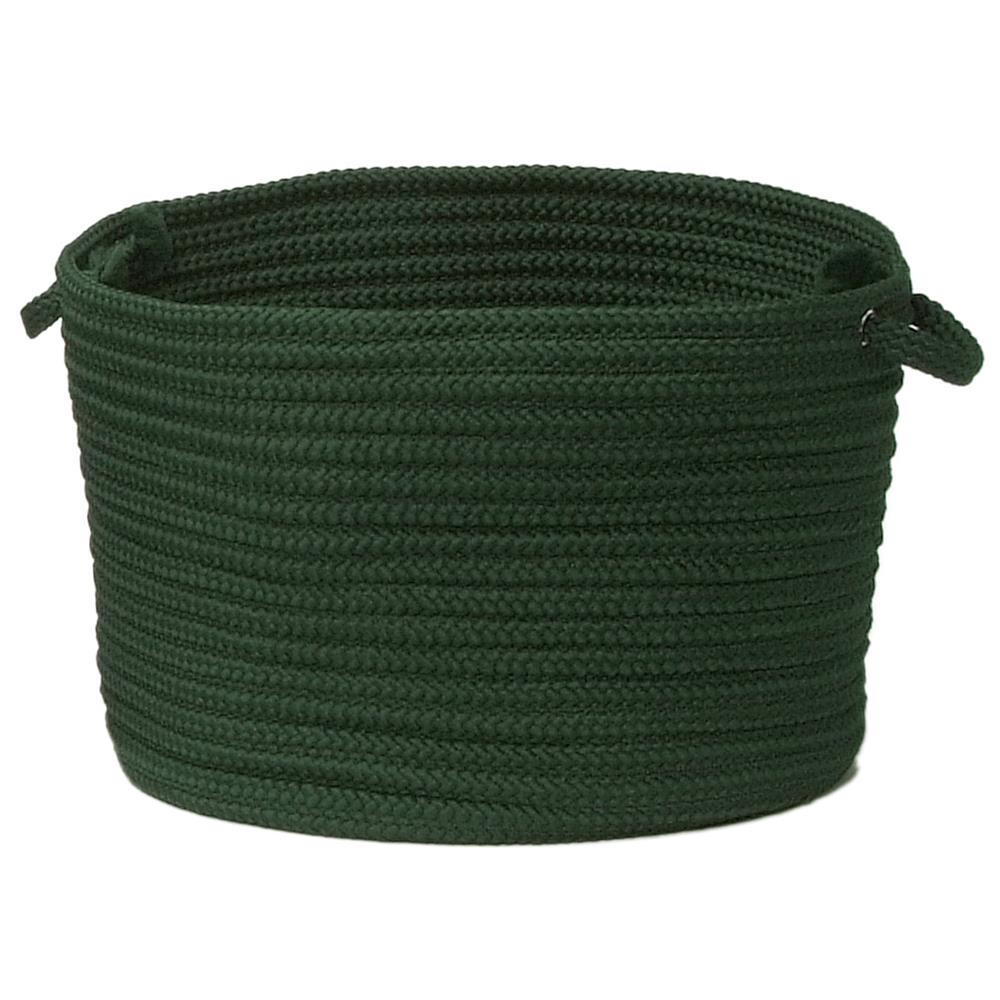 Colonial Mills H109A014X010 Simply Home Solid- Dark Green 14"x10" Utility Basket
